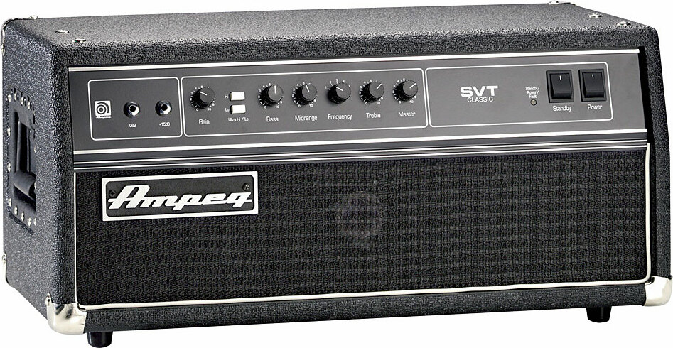 Ampeg Svt-cl Head 300w Black - Classic Series - Bass Topteil - Main picture