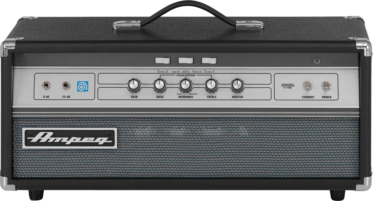 Ampeg V4b Head 100w Black - Bass Topteil - Main picture