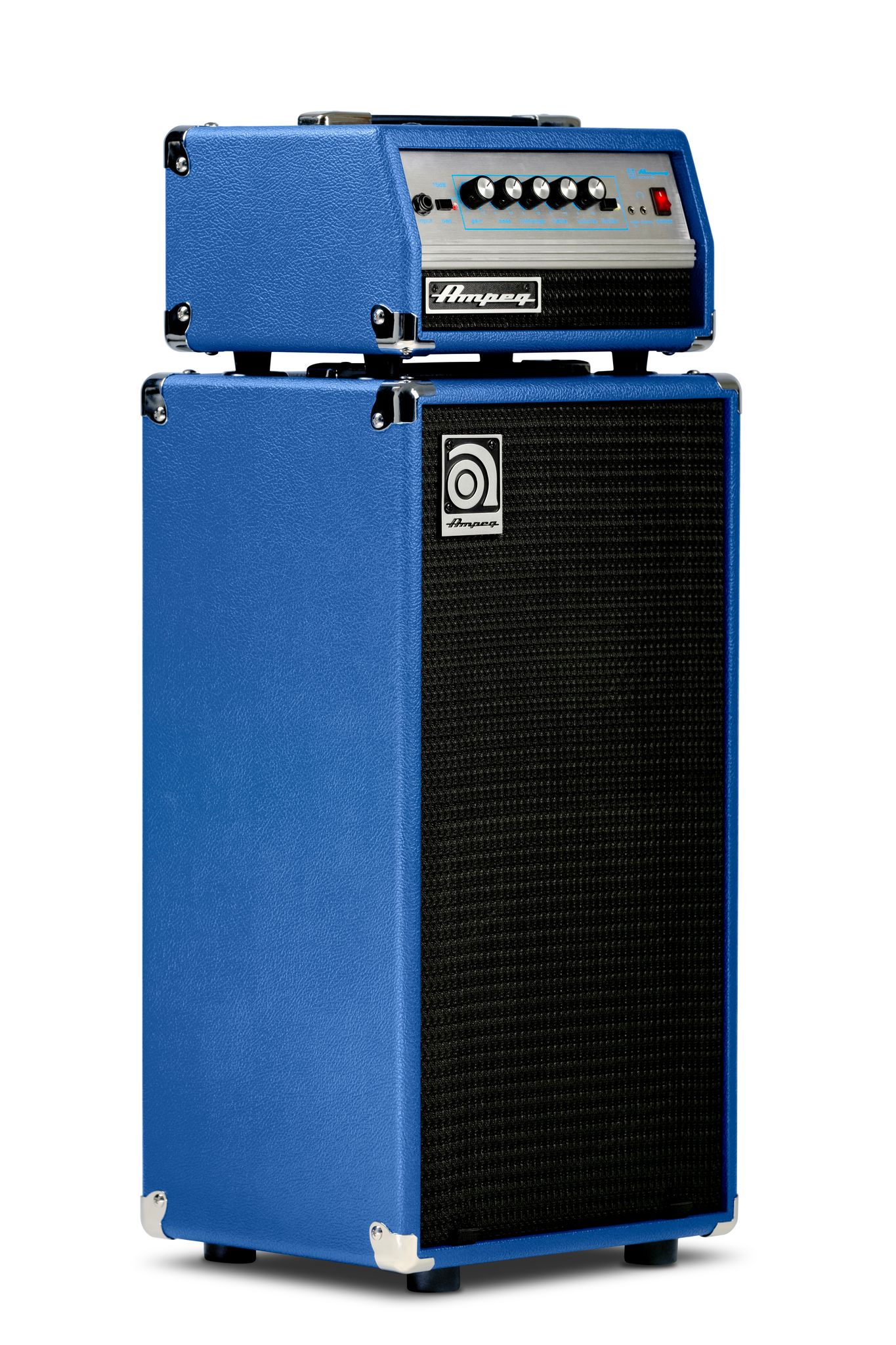 Ampeg Micro Vr Stack Blue Limited Edition 2x10 200w - Bassverstärker Stack - Variation 1