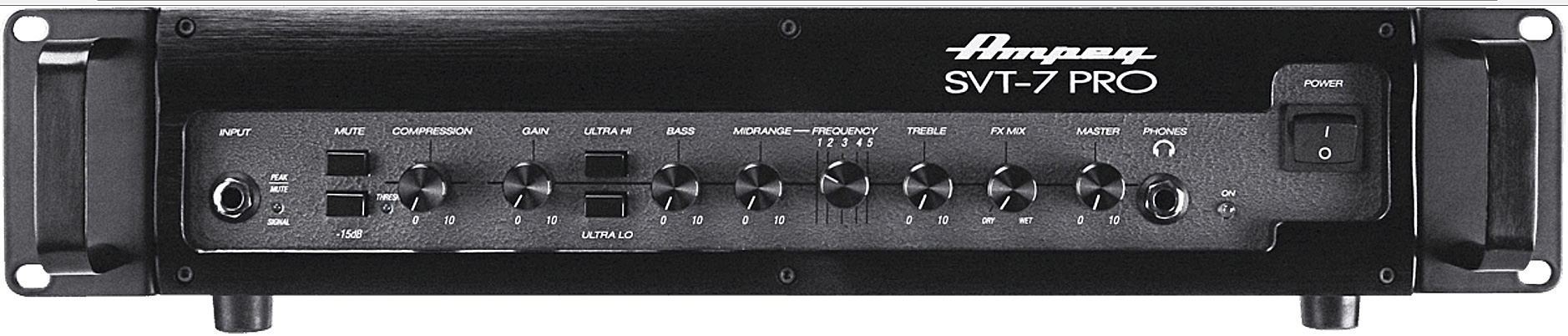 Ampeg Svt7-pro Head 1000w 4 Ohms Black - Pro Series - Bass Topteil - Variation 1
