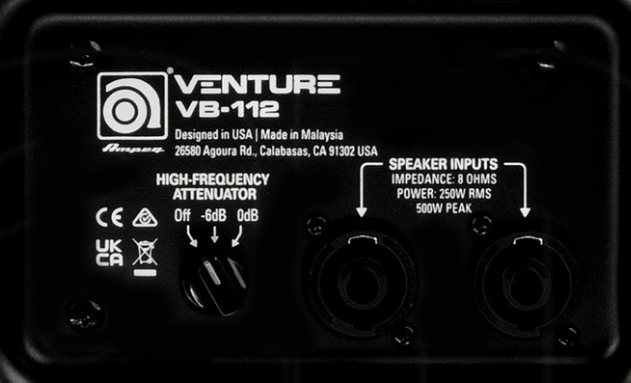 Ampeg Venture Vb112 Bass Cab 1x12 250w 8-ohms - Bass Boxen - Variation 2