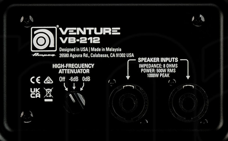 Ampeg Venture Vb212 Bass Cab 2x12 500w 8-ohms - Bass Boxen - Variation 2