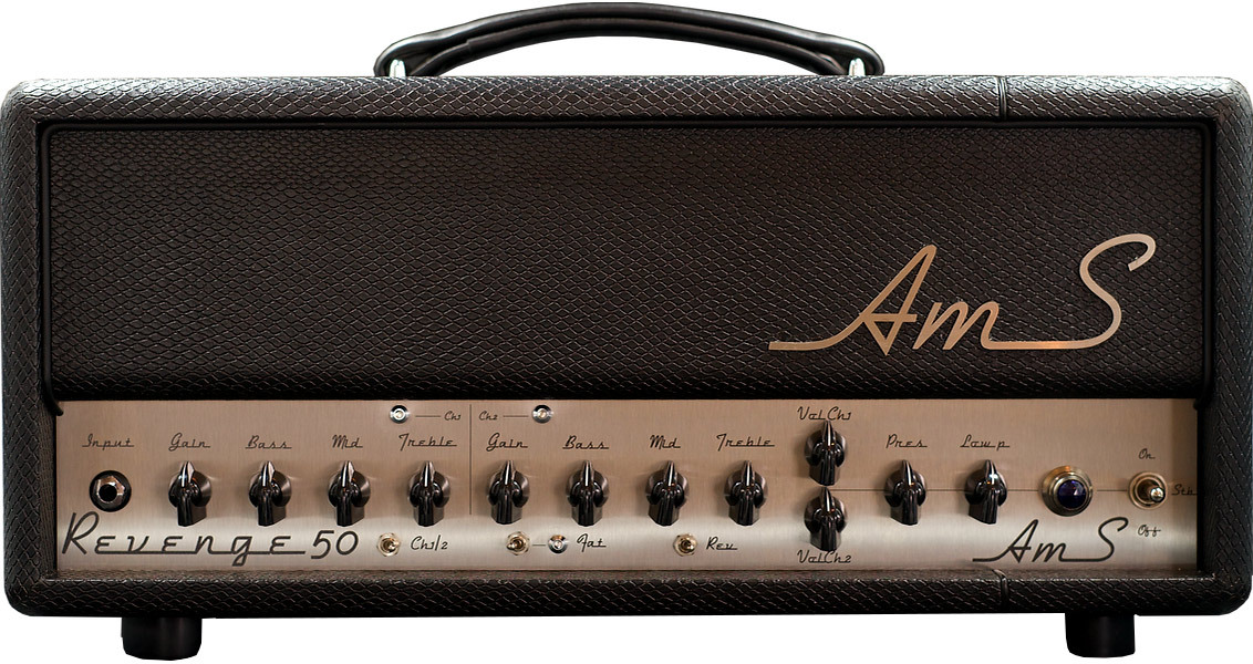 Ams Amplifiers Revenge 50s Head 50w 6l6 Black - E-Gitarre Topteil - Main picture