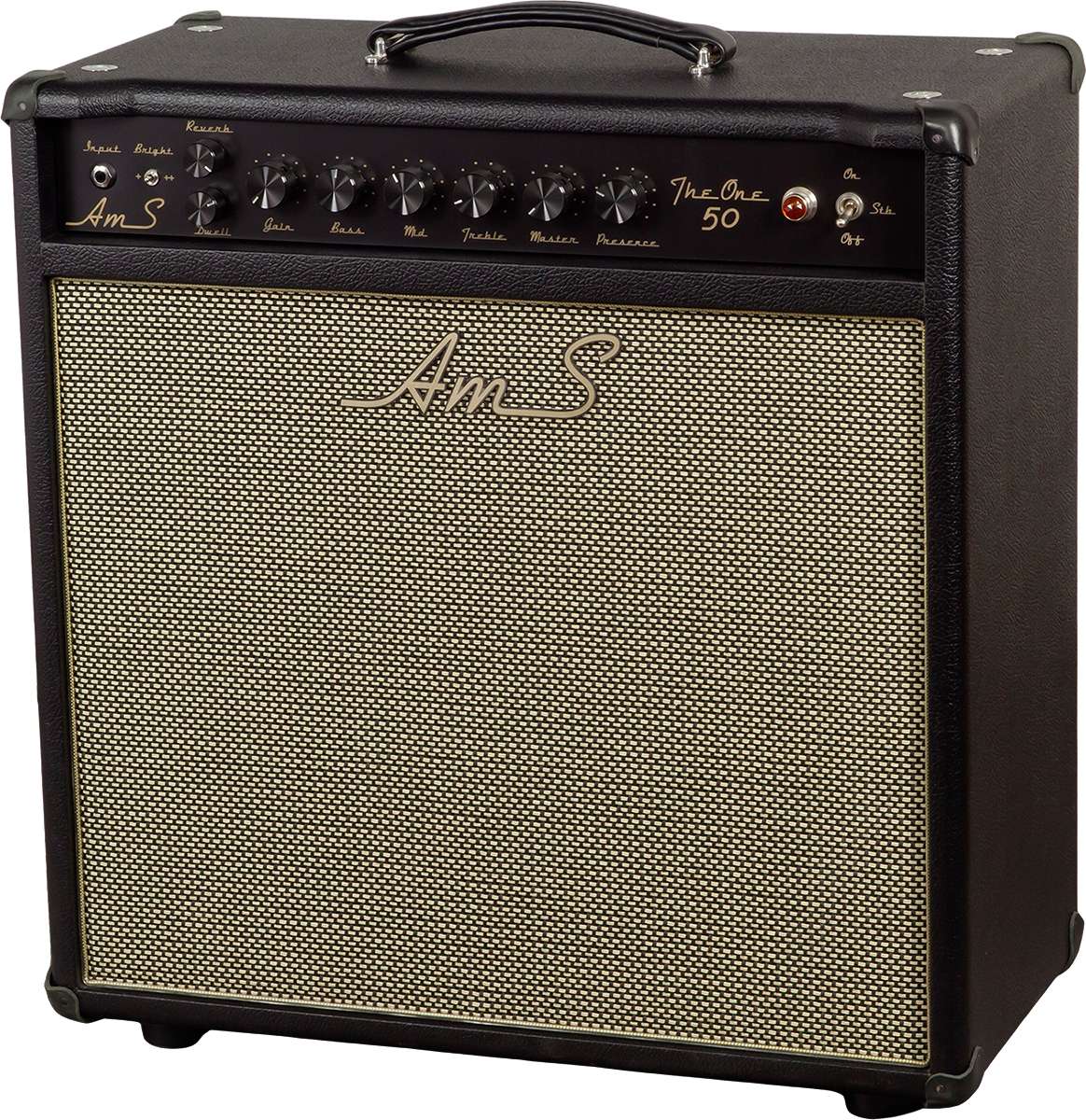 Ams Amplifiers The One 50 Spring Reverb 1x12 Combo 50w 6l6 Black - Combo für E-Gitarre - Main picture