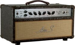 E-gitarre topteil Ams amplifiers The One 50 Head With Analog Reverb - Brown Cowboy