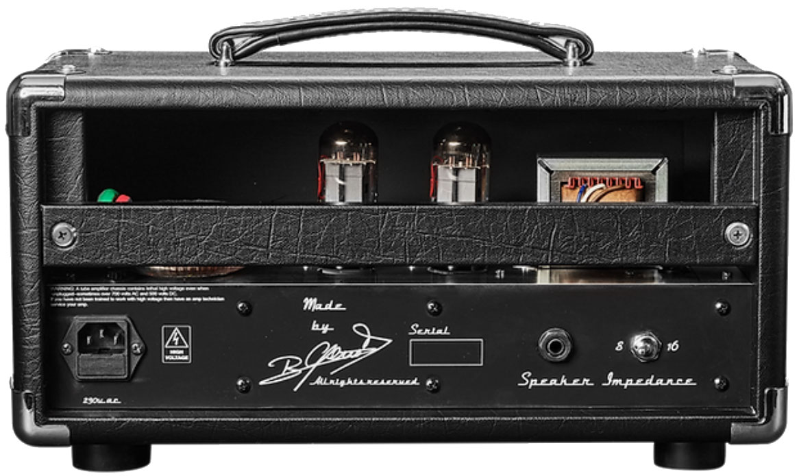 Ams Amplifiers Hurricane 20 Head 20w 6v6 Black - E-Gitarre Topteil - Variation 2