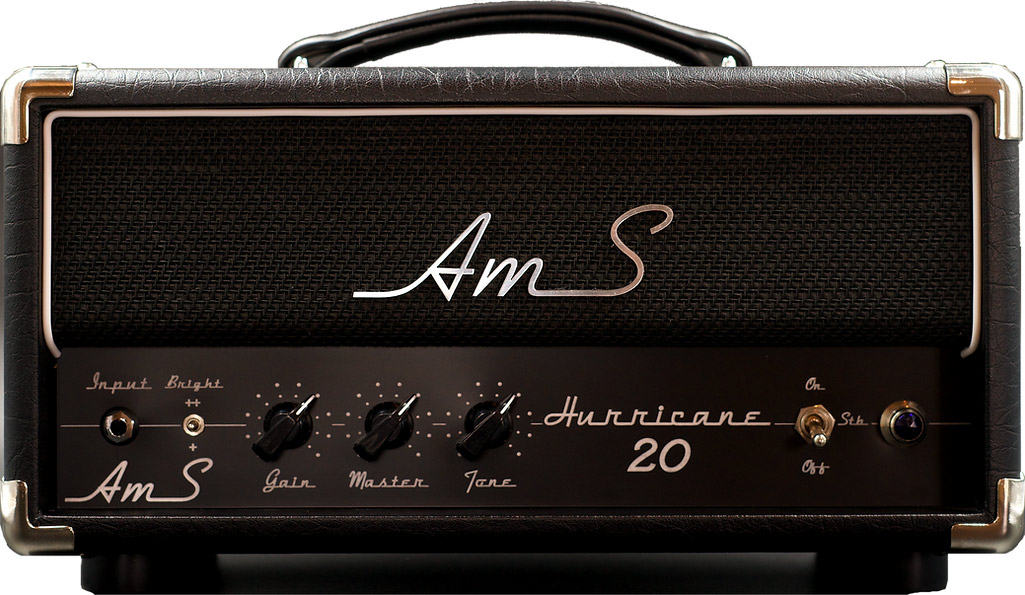 Ams Amplifiers Hurricane 20 Head 20w 6v6 + Mini Cab 1x12 V30-ob Black - E-Gitarre Verstärker Stack - Variation 1
