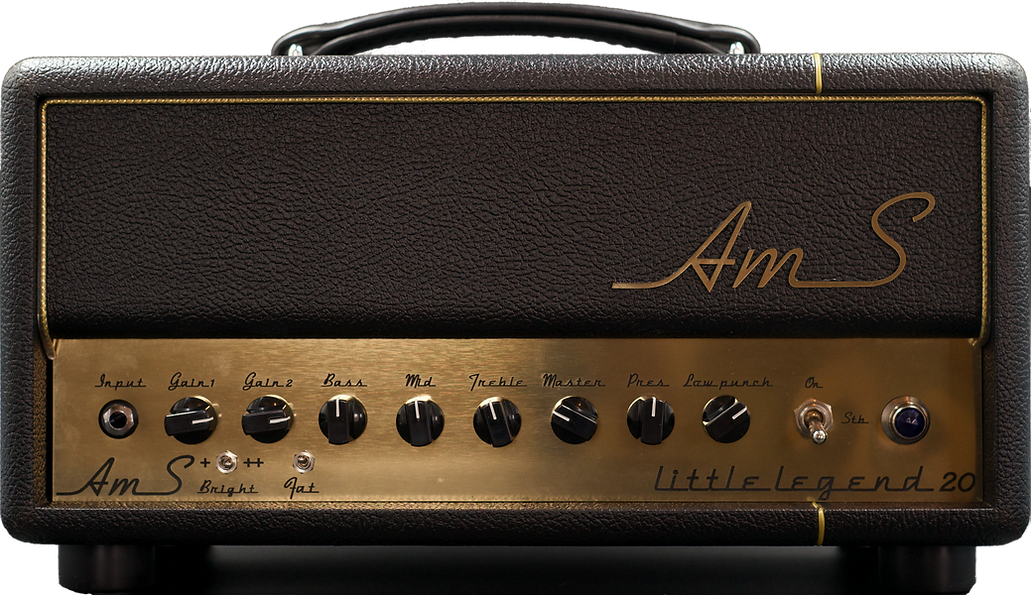 Ams Amplifiers Little Legend 20 Head 20w + Cab 1x12 V30-ob Black - E-Gitarre Verstärker Stack - Variation 1