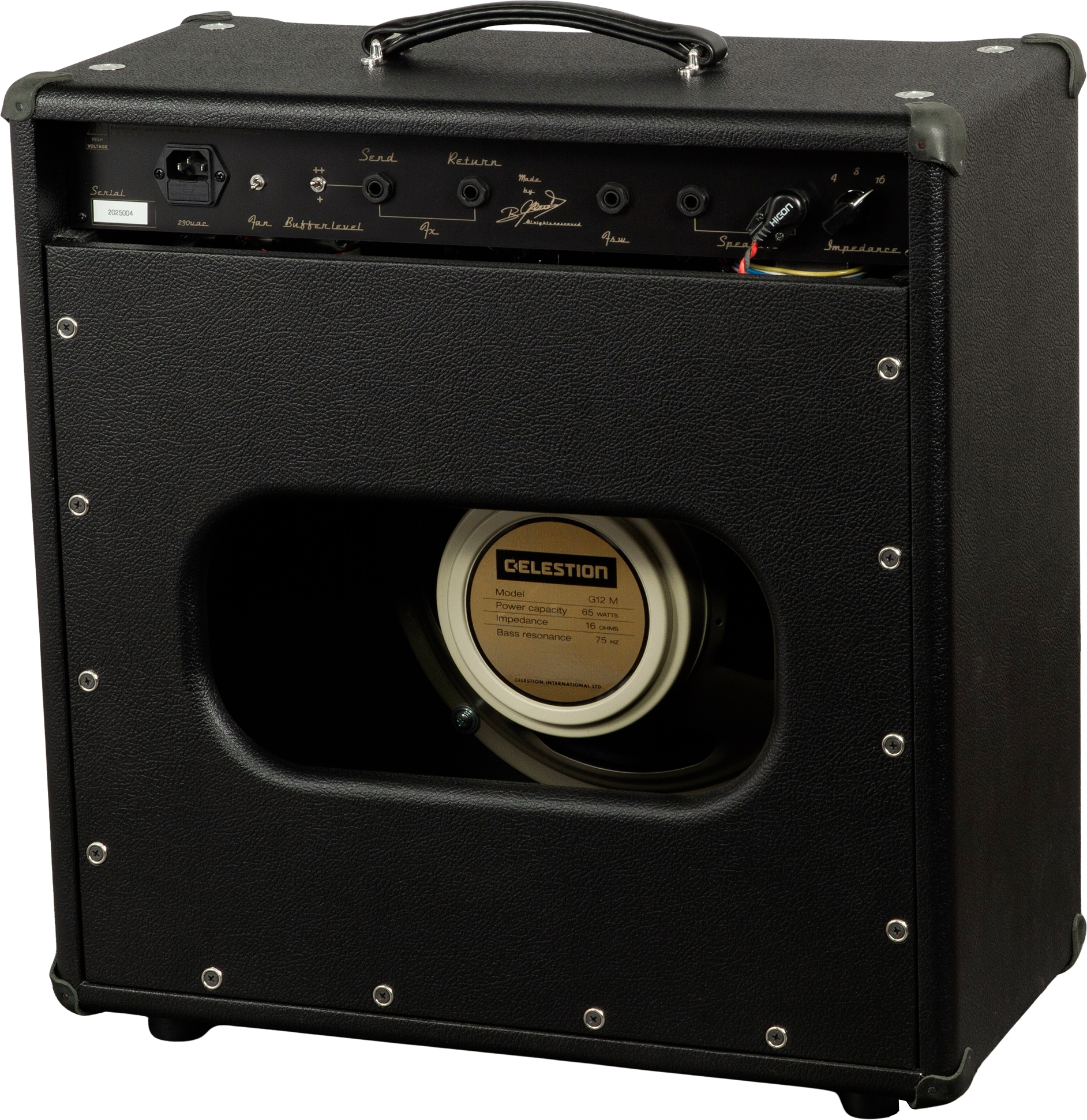 Ams Amplifiers The One 50 Spring Reverb 1x12 Combo 50w 6l6 Black - Combo für E-Gitarre - Variation 1