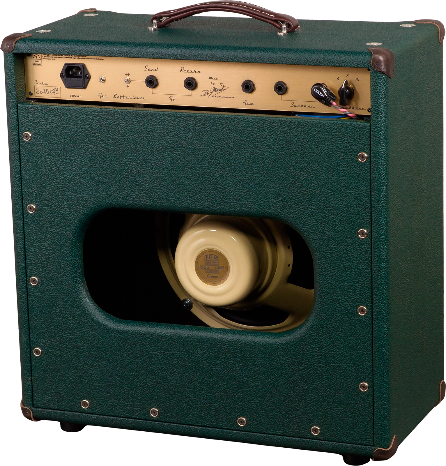 Ams Amplifiers The One 50 Spring Reverb 1x12 Combo 50w 6l6 British Racing - Combo für E-Gitarre - Variation 1