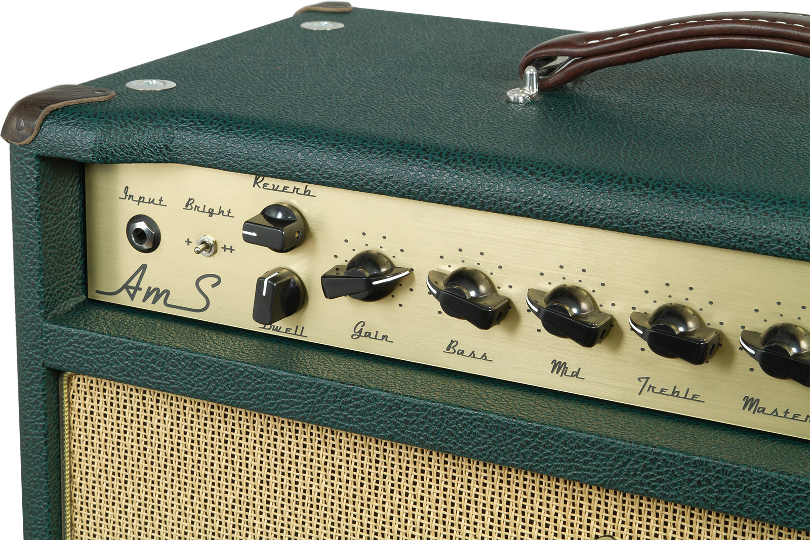 Ams Amplifiers The One 50 Spring Reverb 1x12 Combo 50w 6l6 British Racing - Combo für E-Gitarre - Variation 3