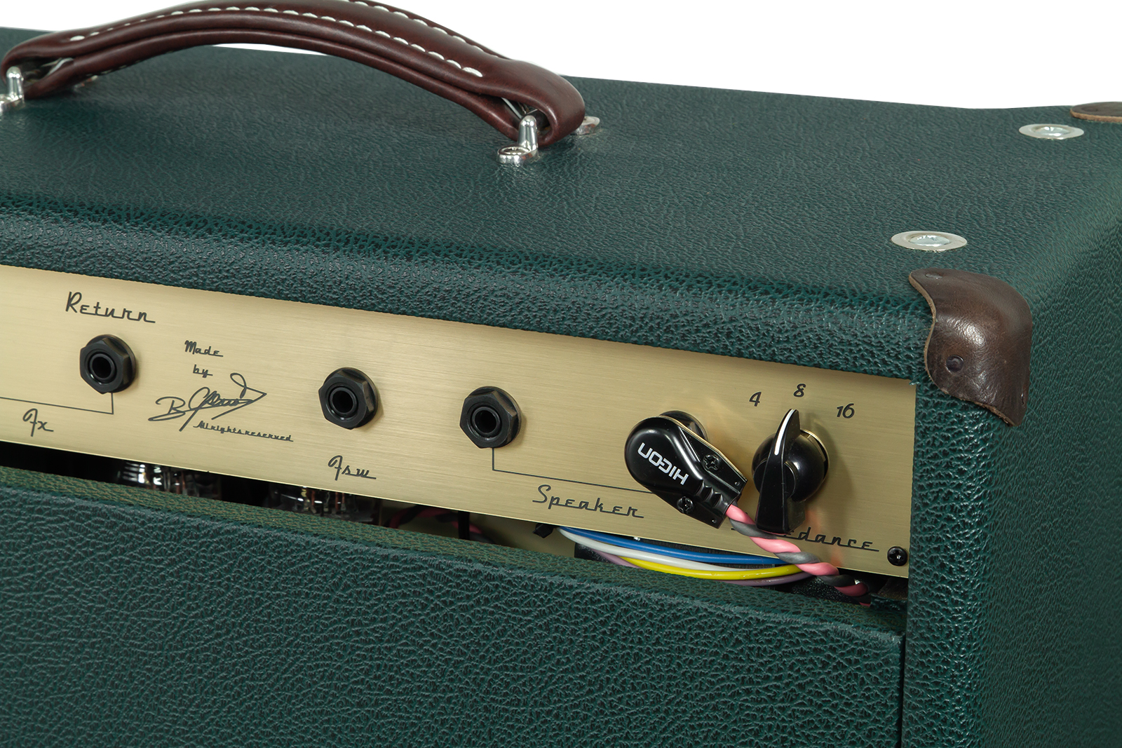 Ams Amplifiers The One 50 Spring Reverb 1x12 Combo 50w 6l6 British Racing - Combo für E-Gitarre - Variation 4