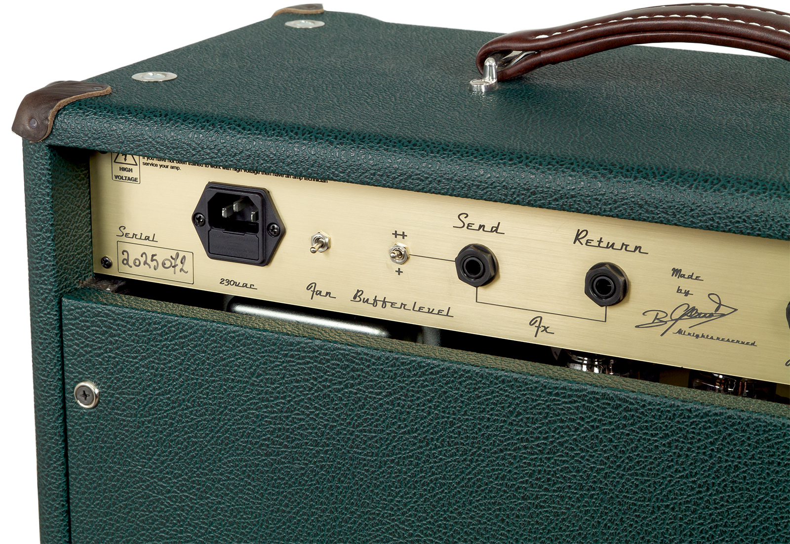 Ams Amplifiers The One 50 Spring Reverb 1x12 Combo 50w 6l6 British Racing - Combo für E-Gitarre - Variation 5