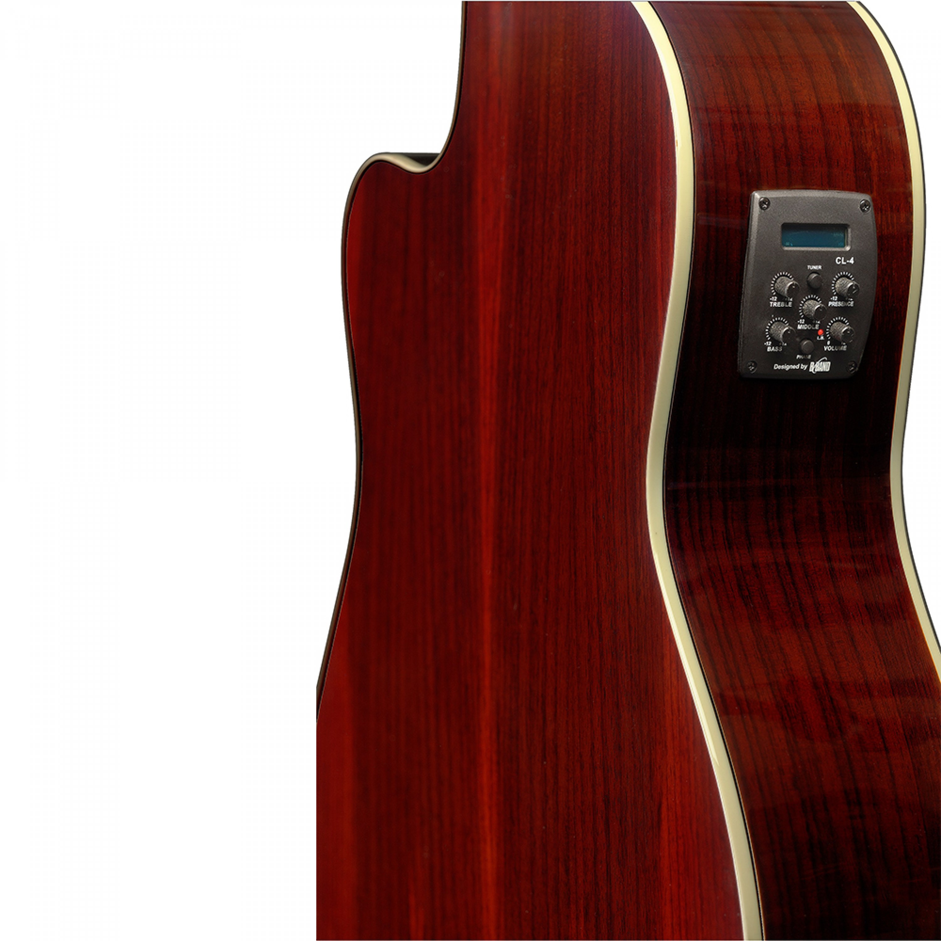 Angel Lopez Cer Tce S Cereza 4/4 Thinline Cw Epicea Palissandre Rw - Natural - Konzertgitarren 4/4 - Variation 1