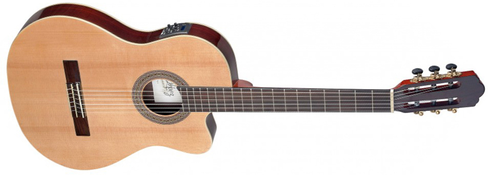 Angel Lopez Cer Tce S Cereza 4/4 Thinline Cw Epicea Palissandre Rw - Natural - Konzertgitarren 4/4 - Main picture
