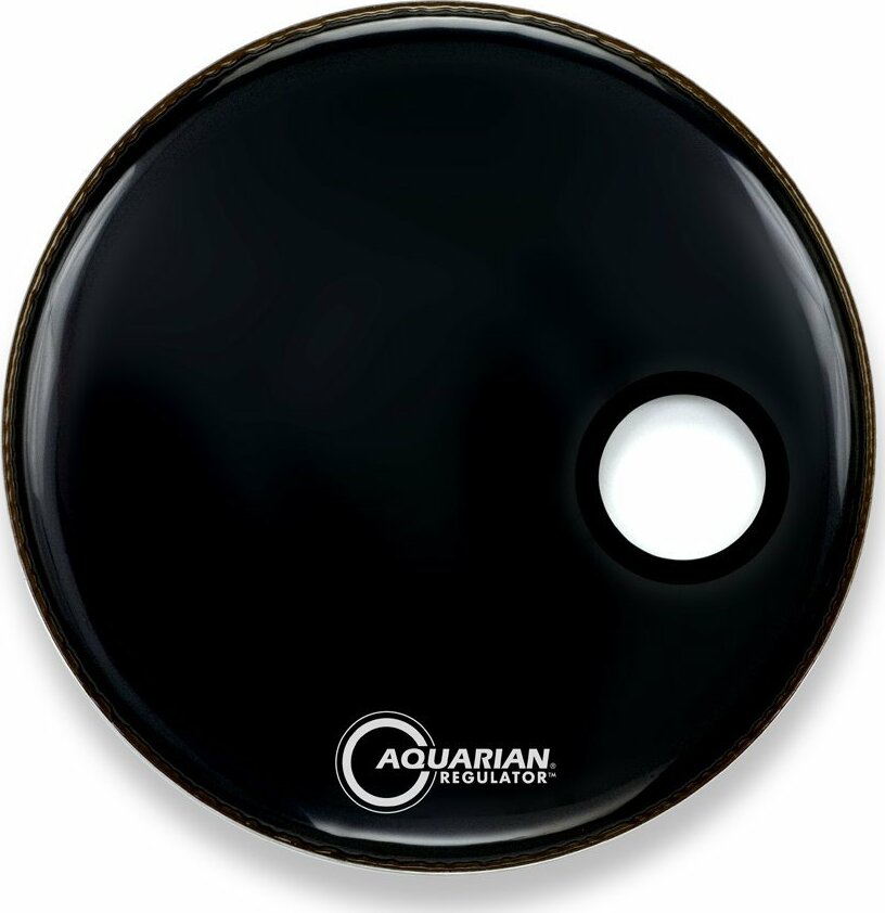 Aquarian 18 Regulator Black Bass Drum Head - 18 Pouces - Fell für Bass drum - Main picture