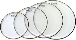Snare fell Aquarian Peau CLASSIC CLEAR - 14 inches