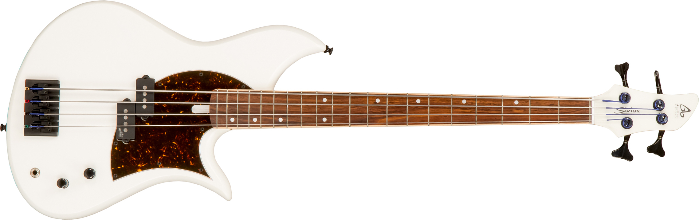 Aquilina Sirius 32 Aulne Aguilar Mn #052049 - White Satin - Solidbody E-bass - Main picture