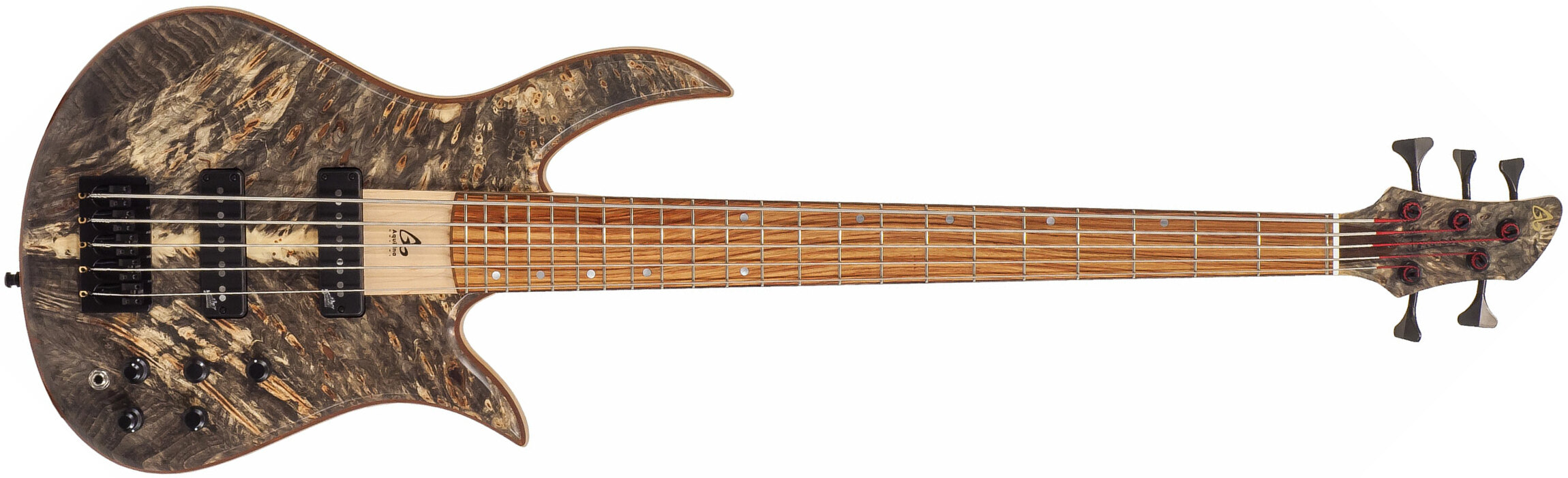 Aquilina Triton 5 Aulne/frene Active - Buckeyes Burl - Solidbody E-bass - Main picture