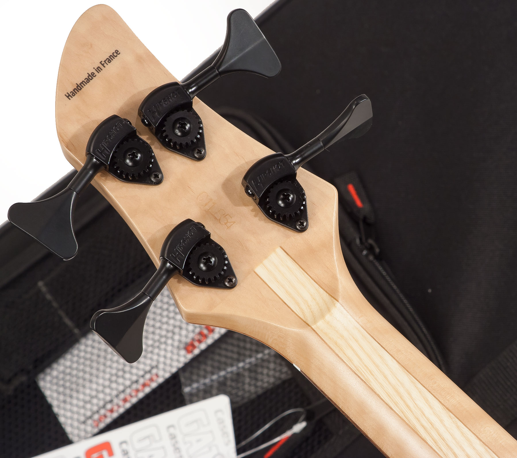 Aquilina Shelby 4 Custom Aulne/frene Active J.east Noi #01854 - Natural - Solidbody E-bass - Variation 4