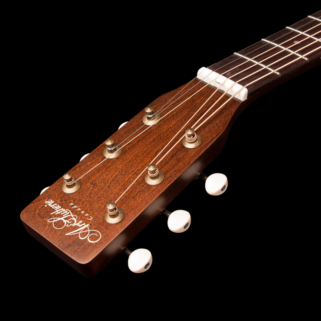 Art Et Lutherie Americana Cw Presys Ii Dreadnought Cedre Merisier Rw - Bourbon Burst - Elektroakustische Gitarre - Variation 5