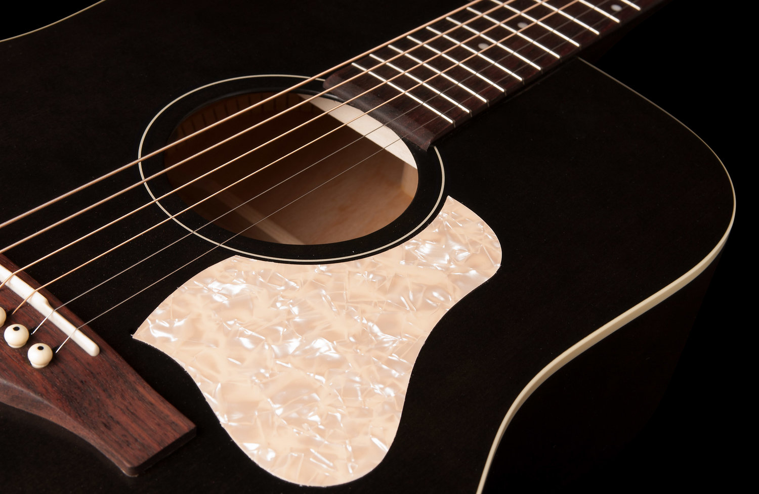 Art Et Lutherie Americana Dreadnought - Faded Black - Westerngitarre & electro - Variation 3