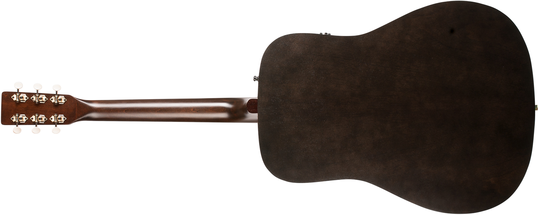 Art Et Lutherie Americana Presys Ii Dreadnought Cedre Merisier Rw - Faded Black - Elektroakustische Gitarre - Variation 1