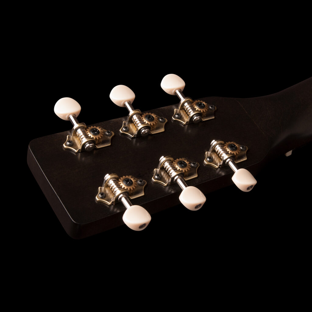 Art Et Lutherie Americana Presys Ii Dreadnought Cedre Merisier Rw - Faded Black - Elektroakustische Gitarre - Variation 5