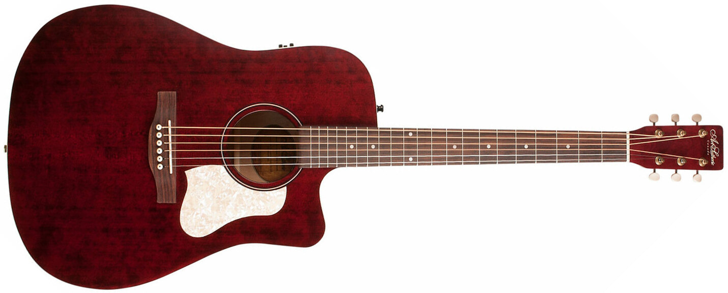 Art Et Lutherie Americana Dreadnought Cw Qit - Tennessee Red - Westerngitarre & electro - Main picture