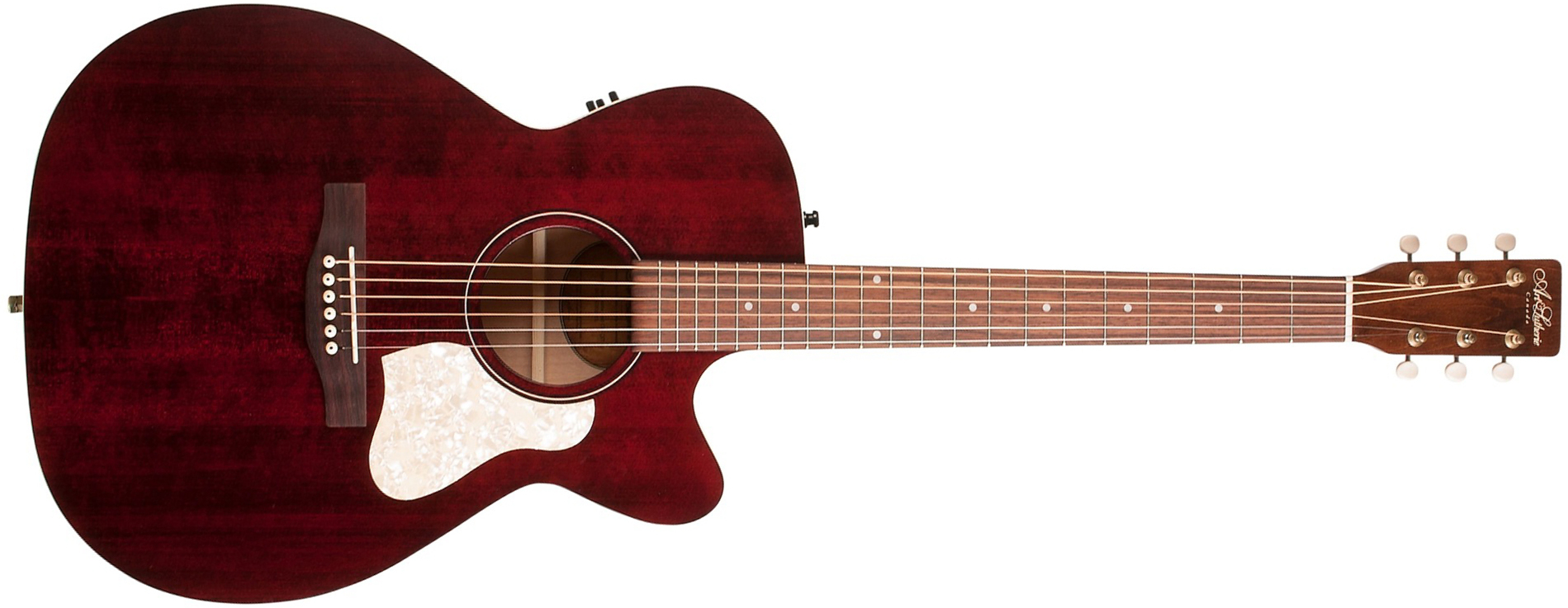 Art Et Lutherie Legacy Cw Presys Ii Concert Hall Cedre Merisier Rw - Tennessee Red - Elektroakustische Gitarre - Main picture