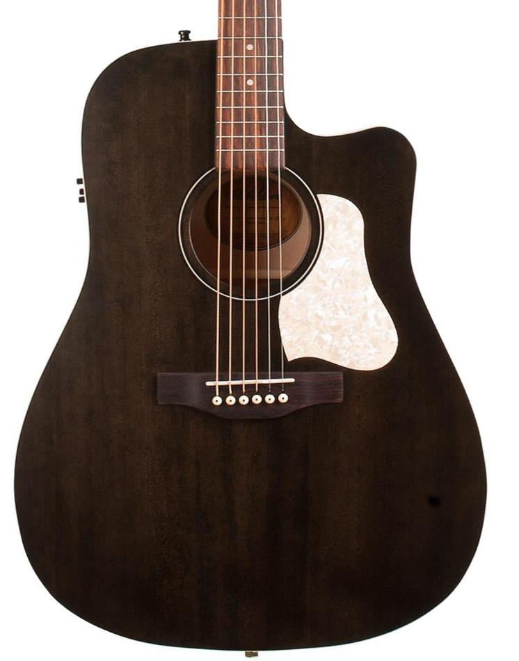 Folk-gitarre Art et lutherie Americana CW Presys II - Faded Black Semi Gloss