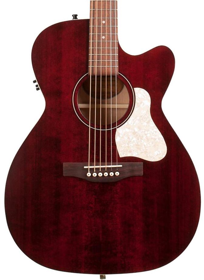Elektroakustische gitarre Art et lutherie Legacy CW Presys II - Tennessee red