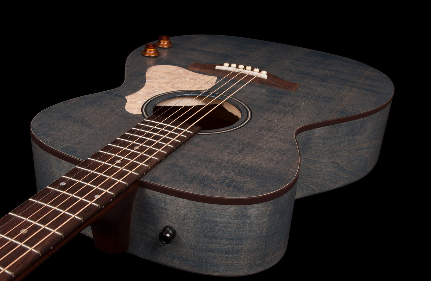 Art Et Lutherie Legacy Concert Hall Q-discrete Epicea Merisier Rw - Denim Blue Sg - Elektroakustische Gitarre - Variation 4