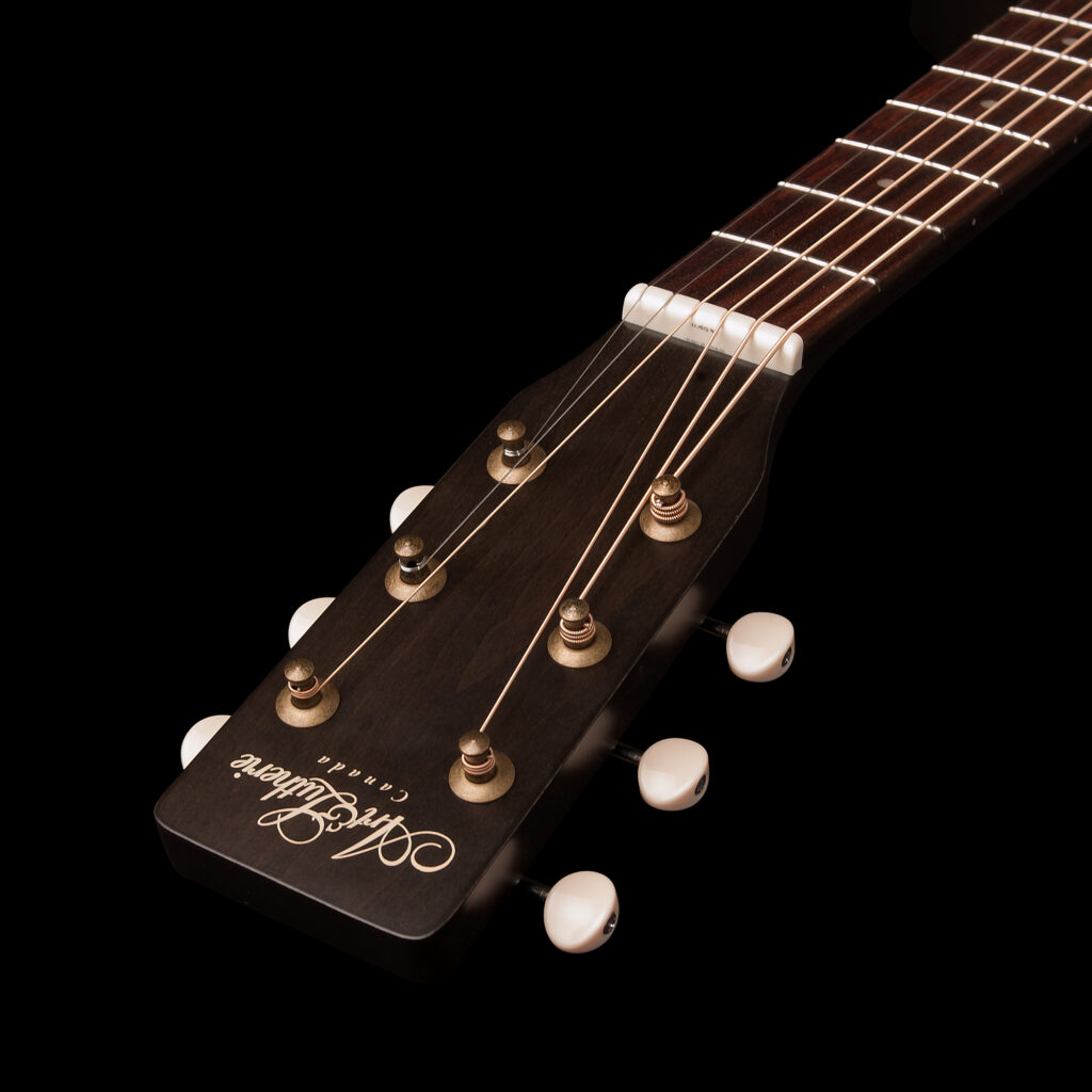 Art Et Lutherie Legacy Cw Presys Ii Concert Hall Cedre Merisier Rw - Faded Black - Elektroakustische Gitarre - Variation 5