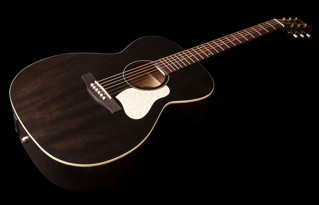 Art Et Lutherie Legacy Presys Ii Concert Hall Cedre Merisier Rw - Faded Black Semi Gloss - Folk-Gitarre - Variation 2