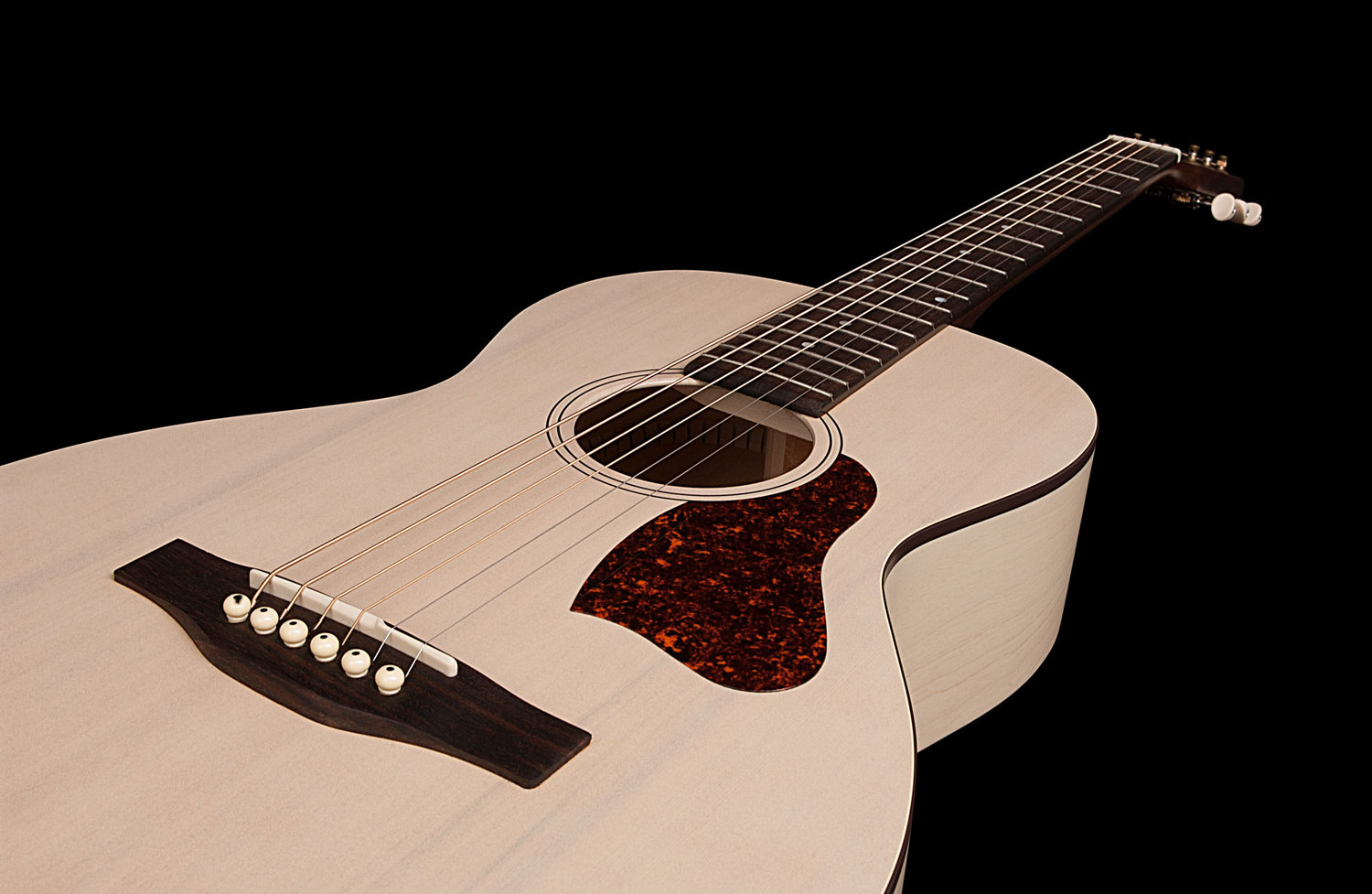 Art Et Lutherie Roadhouse Parlor A/e Epicea Merisier - Faded Cream - Elektroakustische Gitarre - Variation 4