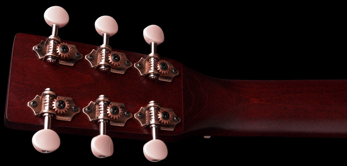 Art Et Lutherie Roadhouse Parlor A/e Epicea Merisier Rw - Tennessee Red - Elektroakustische Gitarre - Variation 5