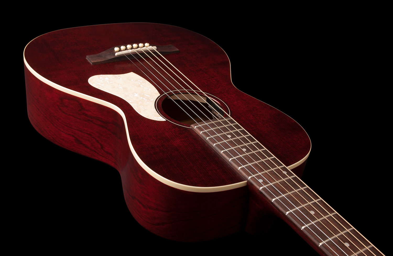 Art Et Lutherie Roadhouse Parlor Epicea Merisier - Tennessee Red - Westerngitarre & electro - Variation 2