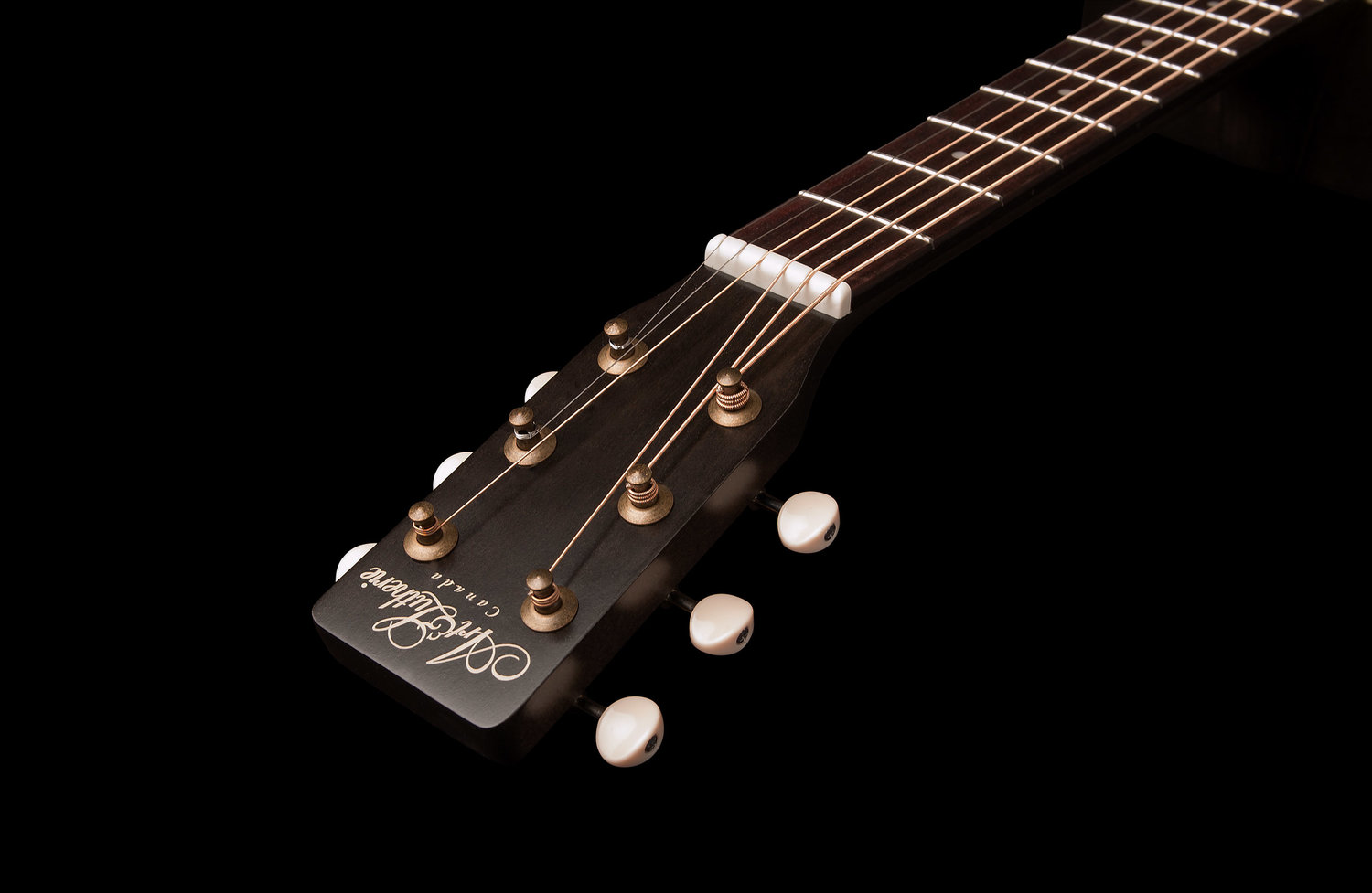 Art Et Lutherie Roadhouse Parlor Epicea Merisier - Faded Black - Westerngitarre & electro - Variation 3