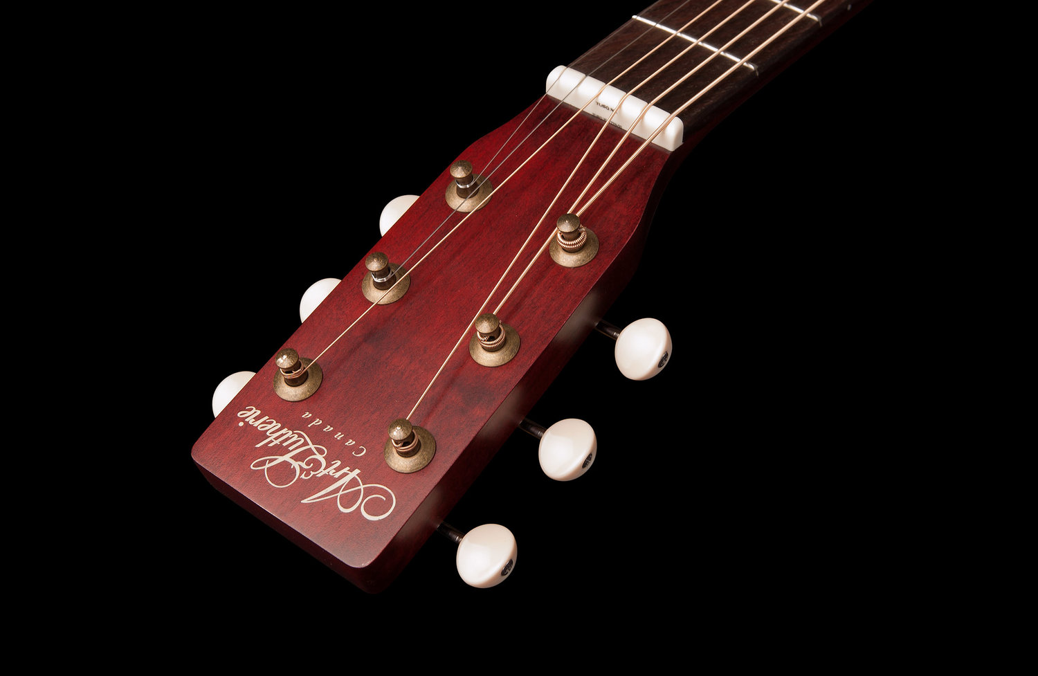 Art Et Lutherie Roadhouse Parlor Epicea Merisier - Tennessee Red - Westerngitarre & electro - Variation 4