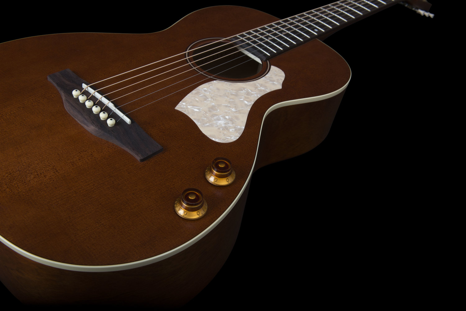 Art Et Lutherie Roadhouse Parlor Q-discrete Epicea Merisier - Havana Brown - Elektroakustische Gitarre - Variation 2