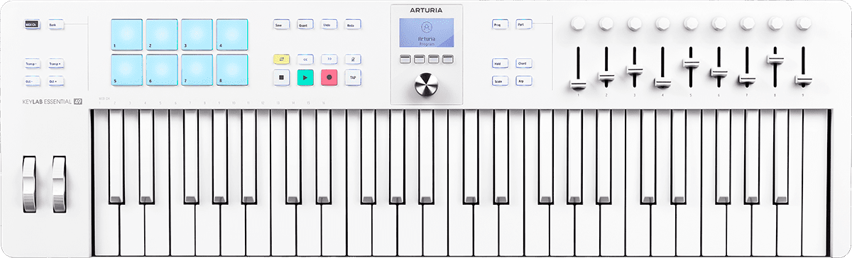 Arturia Keylab Essential 49 Mk3 Alpine White - Masterkeyboard - Main picture