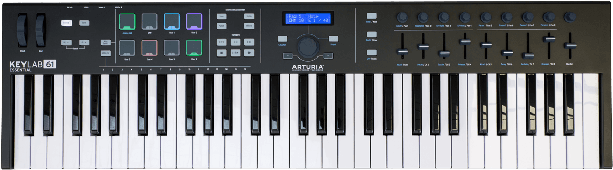 Arturia Keylab Essential 61 Black Edition - Masterkeyboard - Main picture