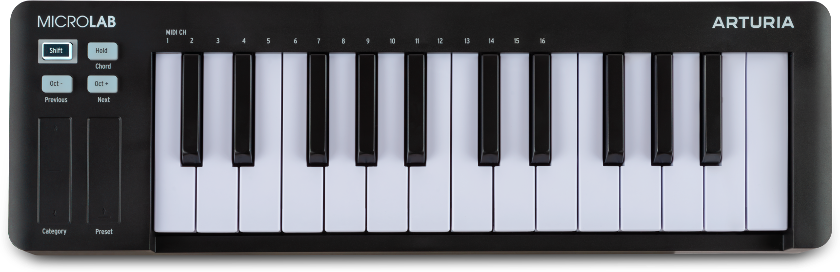Arturia Microlab Mk3 Noir - Masterkeyboard - Main picture