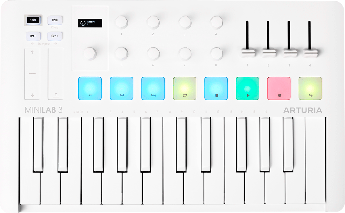 Arturia Minilab 3 Alpine White - Masterkeyboard - Main picture