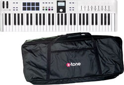 Klaviere set Arturia Keylab Essential 3 61  + Housse X-tone 61 notes - Blanc
