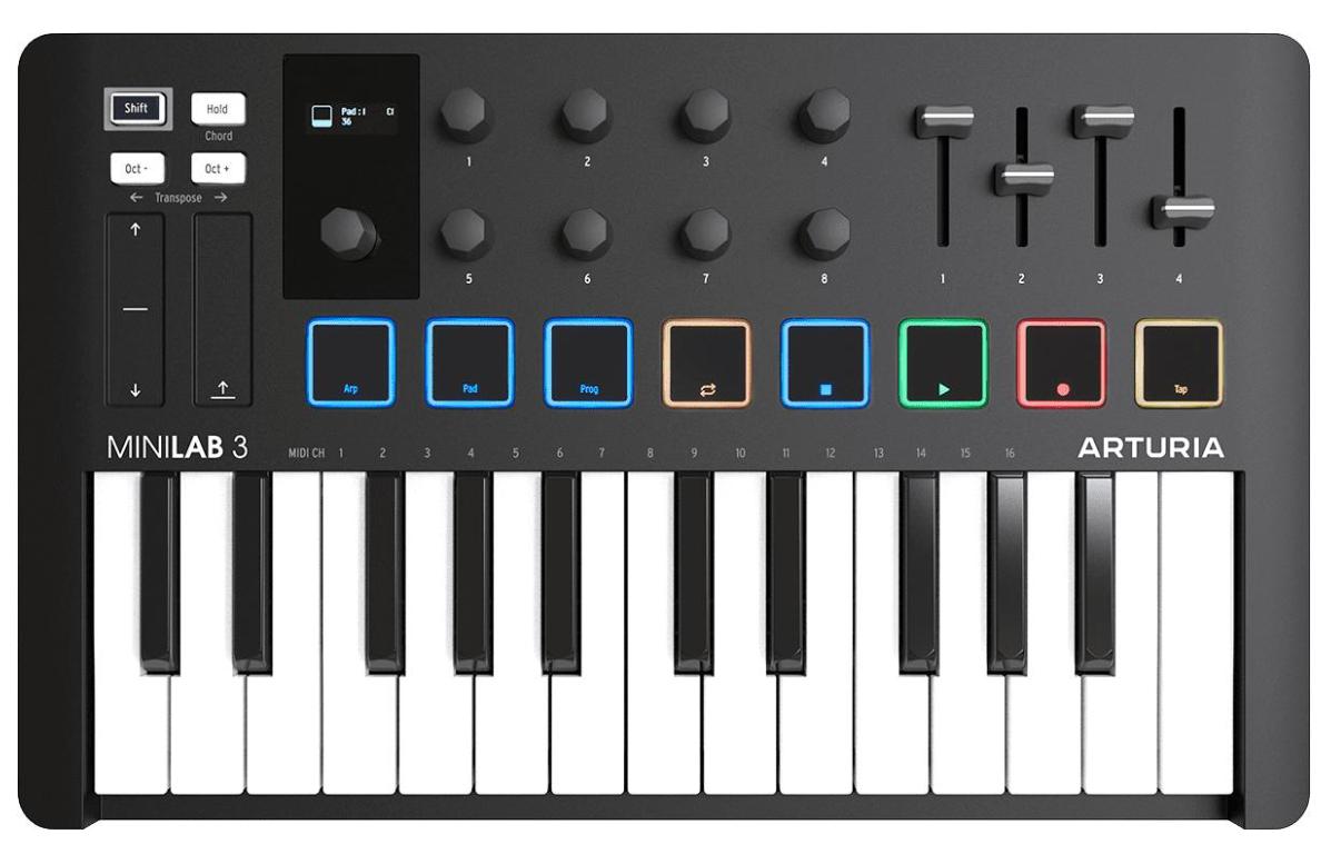 Masterkeyboard Arturia MiniLab 3 BK