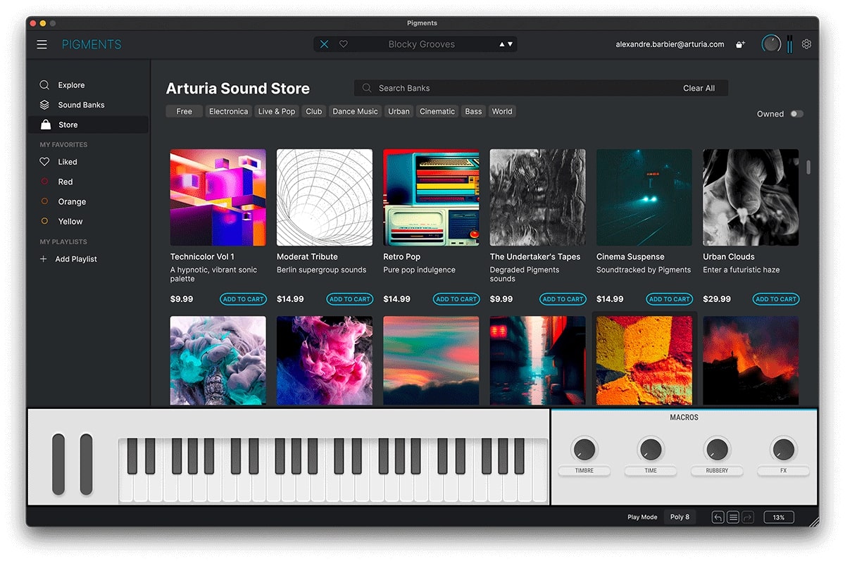Arturia Pigments 5 Serial - Virtuellen Instrumente Soundbank - Variation 3