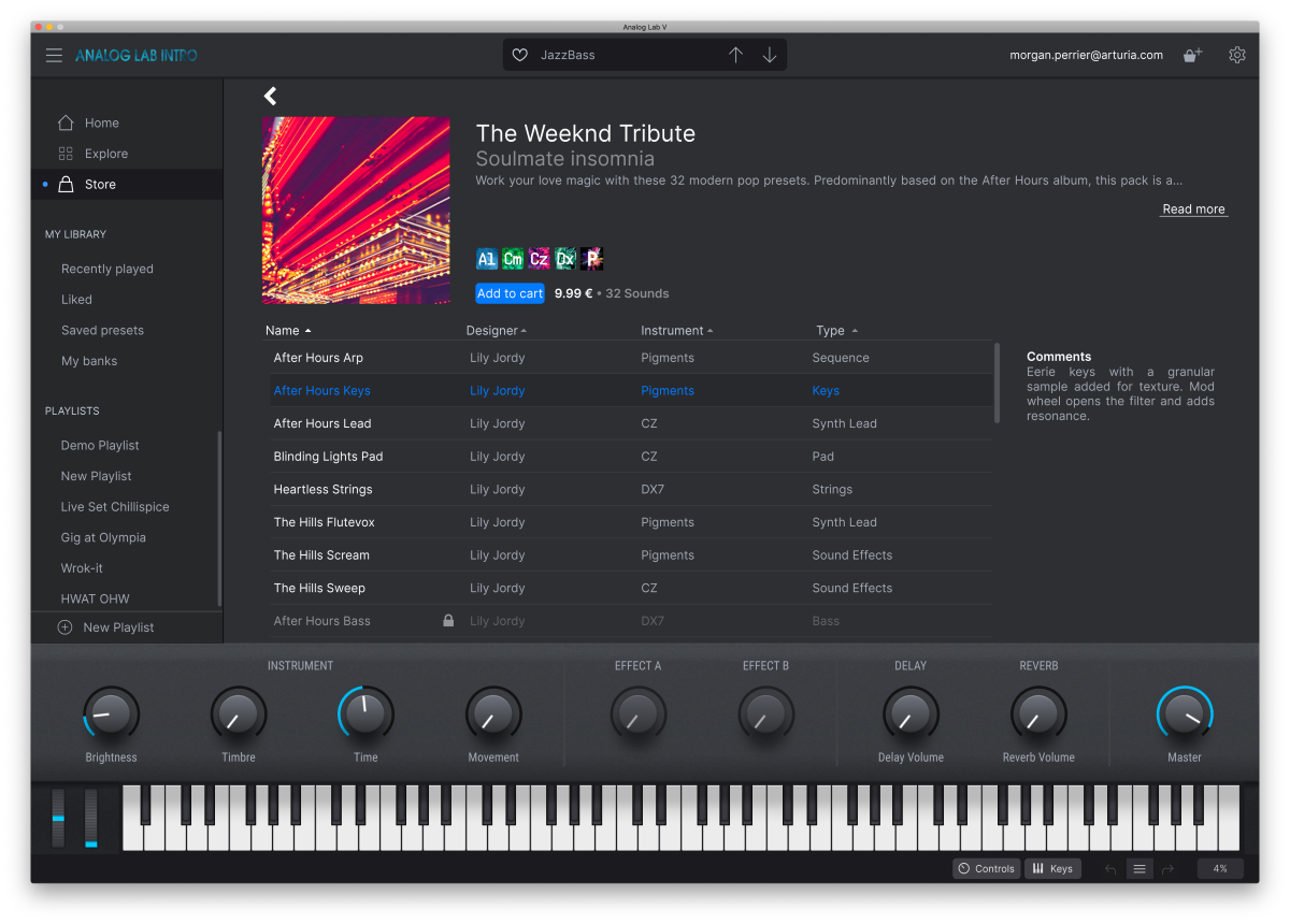 Arturia Suite Instrument V Collection 11 Pro - Plug-in Effekt - Variation 6