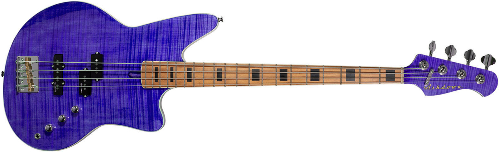 Ashdown The Saint Artisan Mn - Amethyst Flame - Solidbody E-bass - Main picture